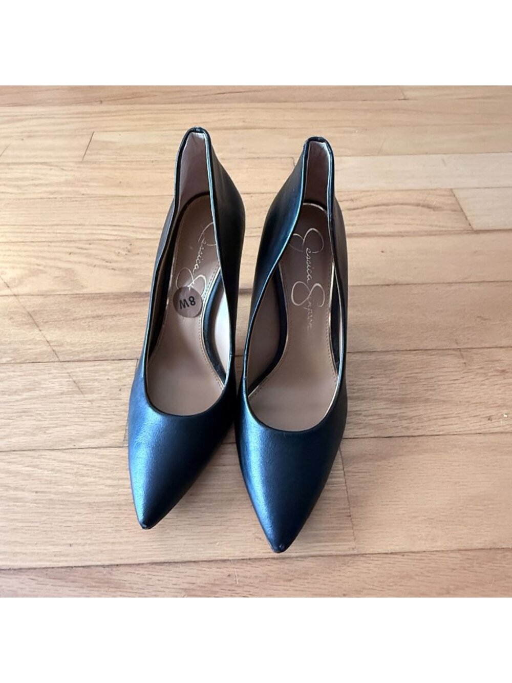 Jessica Simpson Women's 8W Black High 3.5" Heel Pumps NWOT